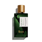 Silky Woods Harrods limited edition perfume bottle with green lacquer and wooden cap by Goldfield & Banks